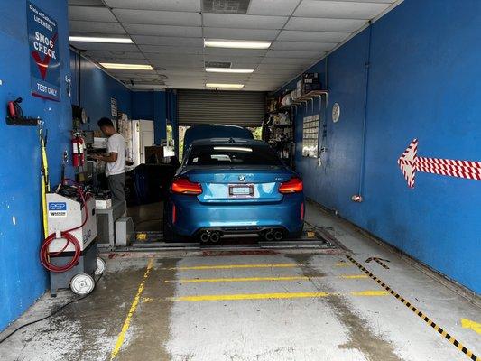 BMW smog check