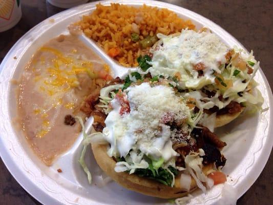 Sopes de Al pastor combo :)