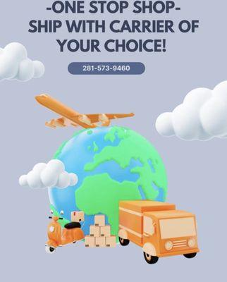 We offer FedEx, UPS, USPS, and DHL! We find the best price and option for you!