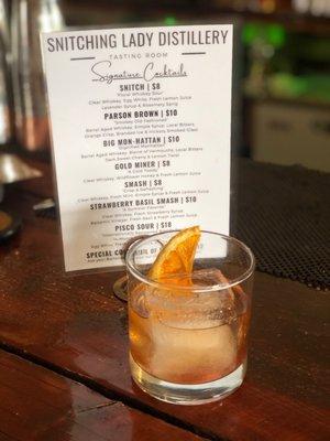 The Parson Brown (Smokey Old Fashioned).