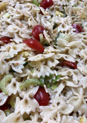 Homemade pasta salad