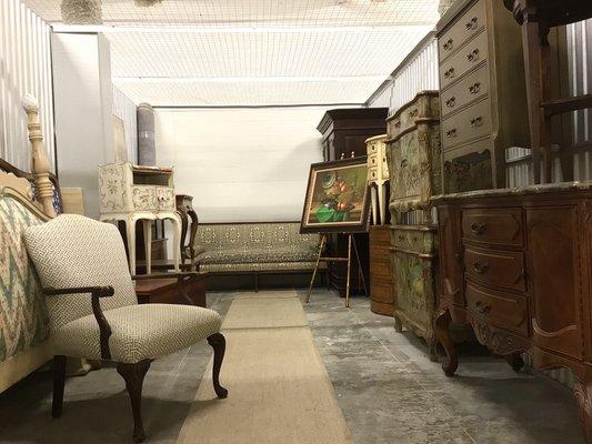 The Dragonfly Furniture Warehouse located in storage unit. Ask sales associate to go see.