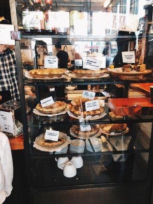 Pies on display!