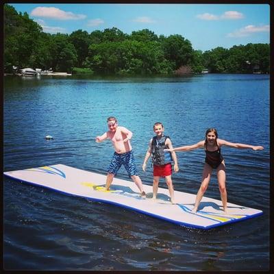 Guests of all ages enjoy time on our SplashMat!