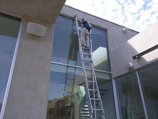 Residential window cleaning