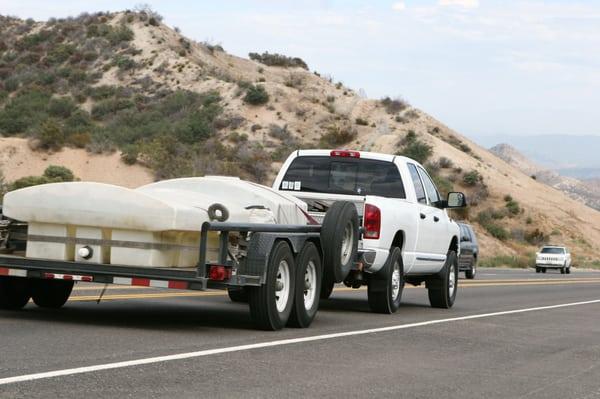 Testing our braking products with a fully loaded weight trailer going up and down a mountain highway.