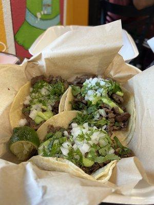 Asada tacos $3.75 each