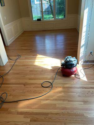 Refinished flooring