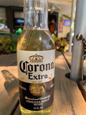 Cold Corona goes great with a burger & Cajun fries