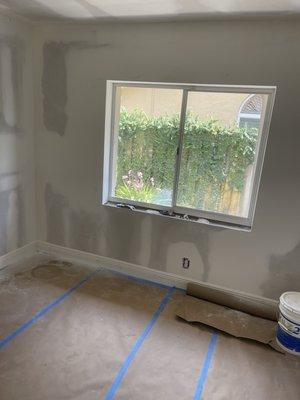 Finish drywall work