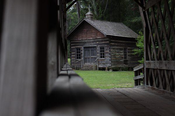 Covered Wooden Bridge