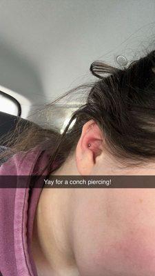 Conch piercing