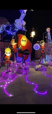 Disney "Incredible family " xmas display