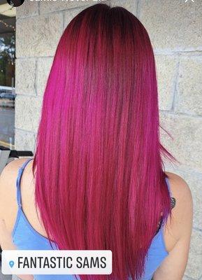 Magenta hair