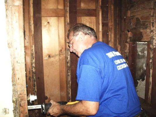 Remodeling a shower with 40 plus years of skilled plumbing experience delivering an unparalleled high-quality finish product