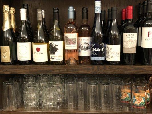 Wines for every taste by the glass or bottle