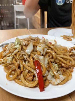 Shanghai fried noodles