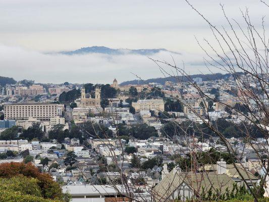 View of San Francisco from Sutro Tower on 10/20/21