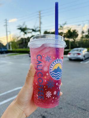 Lavender+strawberry with soda