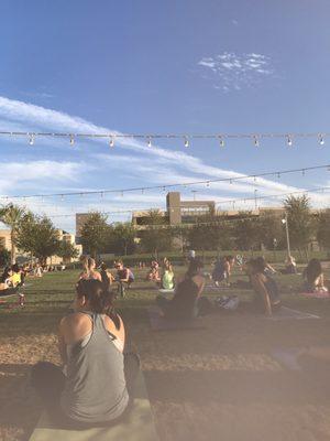 7/13 yoga on the lawn