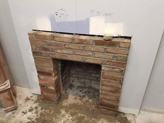 Fireplace rebuild