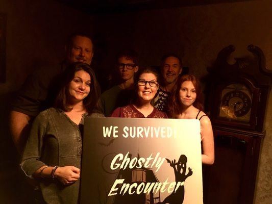 Yah!!!!!!! We survived the Ghostly Encounter