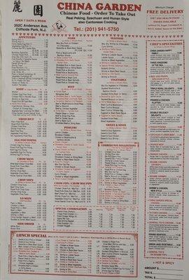 Menu and prices as of October 2022