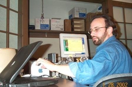 At work in 2002, soon after your attention, please! was launched.