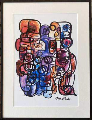 Signed print from Jaimee Todd; matted and framed by Frameworks