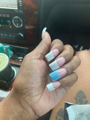 Full set French tips