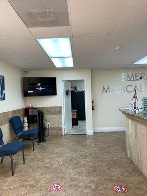 Emerald Medical Marijuana Clinic Office Lobby Receptionist Desk Lobby