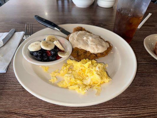 Chicken Fried Steak and Eggs