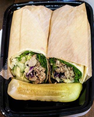 Look What You Did, You Little Jerk Chicken Wrap at Apothecary Kitchen