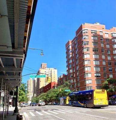 Walked 5.5 miles taking crosstown bus home! This bus in photo is going West. We go East at this location 08/12/22