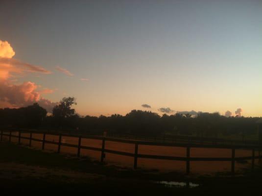 A Beautiful sunset at the farm.