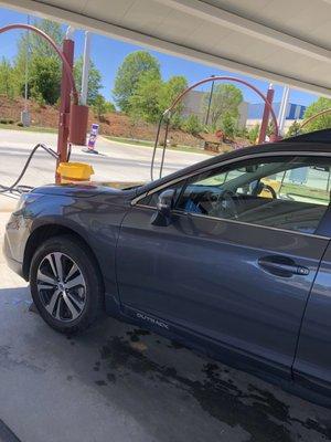 My sparkling clean car on a sunny Wake Forest  day.