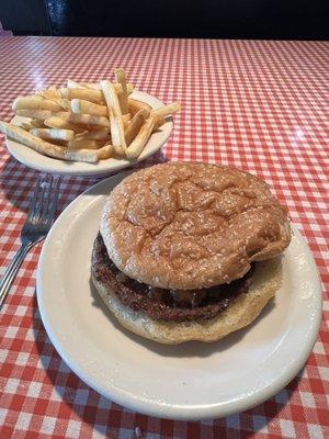 Fries and SuperDaly burger