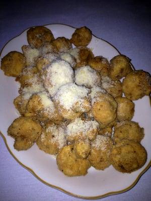 Deep-fried mushrooms