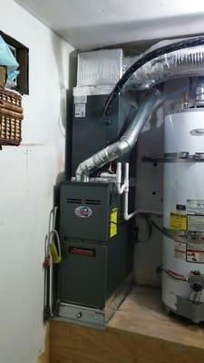 Furnace and coil replacement in the garage - Azusa