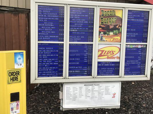 Menu Options