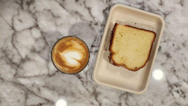 Cortado and Lemon Loaf