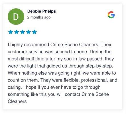 Review from a customer