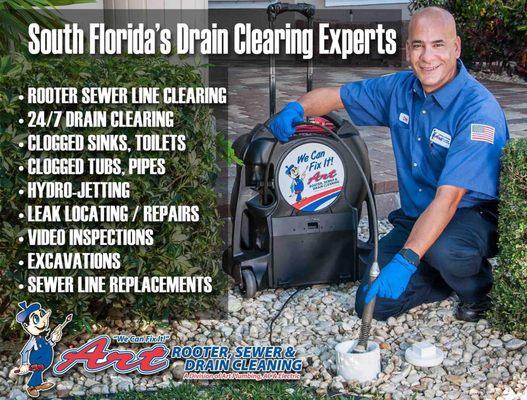 South Florida's Drain Clearing Experts!