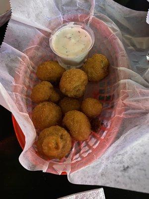 Deep fried mushrooms