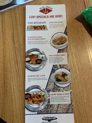 Lent specials