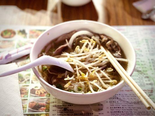 Pho with beef and tripes