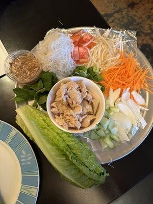 Tea Rose Lettuce Wraps, appetizer