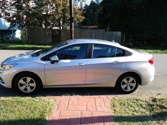 My new 2016 Chevy Cruze!!!! Thank you C. Harper