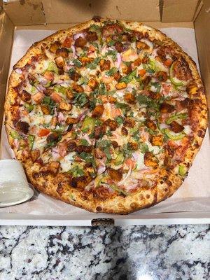 Chili Chicken pizza