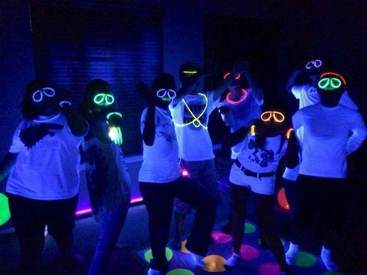 Black light birthday party